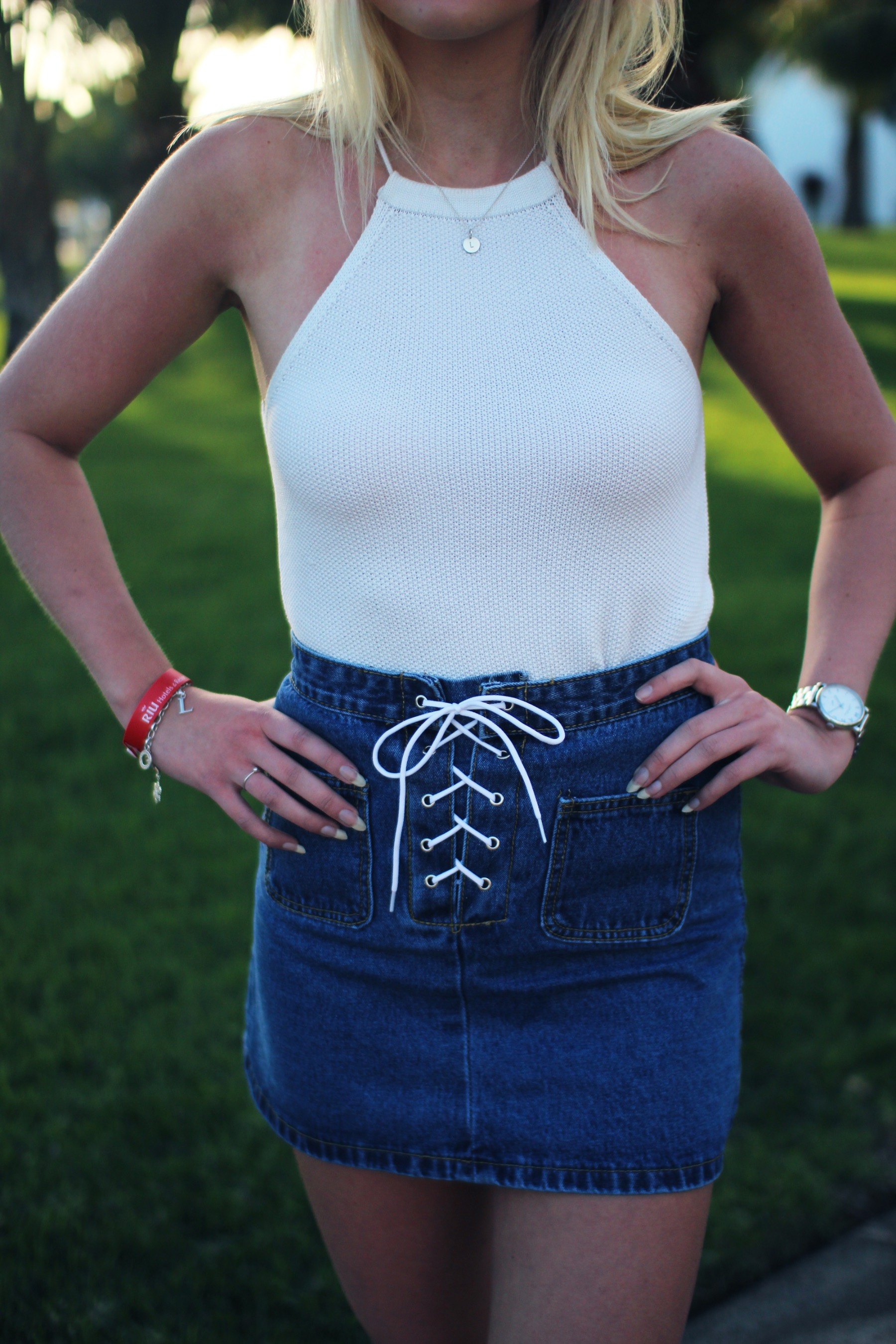 Linn AhlborgSnörad denim – Linn Ahlborg